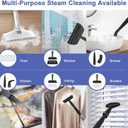 Steam Cleaner, 6 in1 Rotated Steam Mop Cleaner with 2 Modes, 2 Microfiber Pads, 400ML Removable Tank, 23FT Power Cable, Detachable Steam Mops for Floor, Laminate Floor, Tiles Cleaning (Denim Blue)