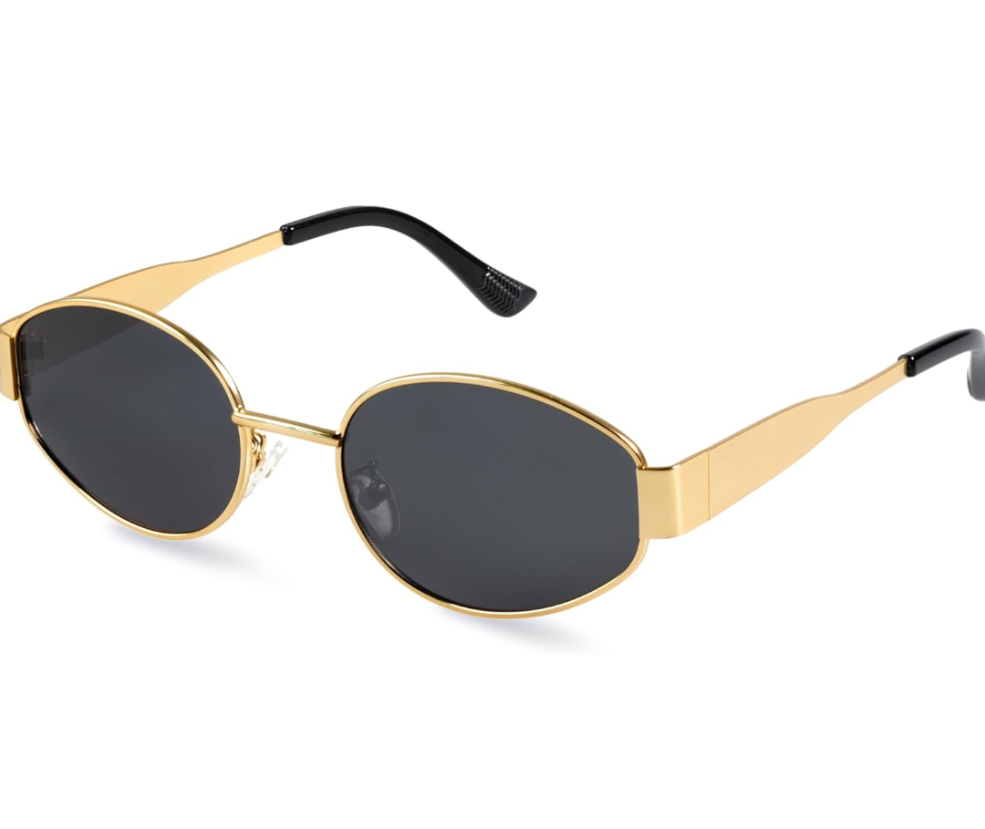 livho 2025 Trendy Oval Sunglasses - Stylish Polarized Shades for Everyday - Retro Metal Frames