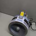 Shark FlexBreeze HydroGo FanUltra-powerful portable fan with indoor + outdoor mist. Corded & cordless, long lasting battery, 5 speeds, evaporative misting, Glacier. FA052BL