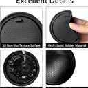SENSHINE Center Console Liner for Nissan Rogue Accessories 2021 2022 2023 2024 2025 2026 Cup Holder Insert Coaster Door Pocket Mats Non-Slip Pad Anti Dust Interior Trim 17PCs Set (Black Trim)