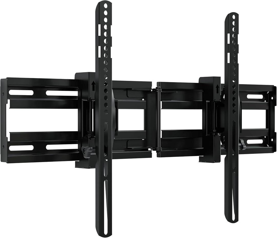 ECHOGEAR Extendable Tilting TV Wall Mount for 32 to 90" Screens up to 110lbs - Reduce Glare w/ 5.2" Extension for 12 deg Tilt - Universal TV Mount w/ 3-Step Install & Included Hardware  UL Listed