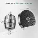 Filtered Shower Head COMBO for Healthier Skin & Hair | 3 Mode High Pressure Shower Heads with 25-Stage Filtration | Removes 99.947% Chlorine & Heavy Metals | Shower Head with Filters - Chrome