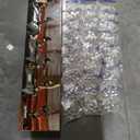 Siljoy Modern Crystal Chandelier 10-Lights Rectangular Flush Mount Pendant Ceiling Light Fixture Rectangle K9 Crystal Raindrop Chandelier for Dining Living Room Kitchen Island L47'' x W10'' x H10'