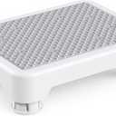 SOYO Mobility One Step Stool, Heavy Duty Indoor Outdoor Non-Slip Small Step Platform Assistive Device for Adult Elderly, Standing Support and Step Riser for Car, Bed, Door, Stair, Bathroom, White-Gray