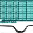 BUCKLOS Mountain Bike MTB Handlebars 25.4/31.8mm - 20/30/50/90/100/120/160mm Rise MTB Aluminum Alloy Handlebar - 720/780mm Extra Long Bicycle Riser HandleBars for E-Bike Folding Bike Downhill Racing.