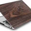 KECC Ultra Thin Case for MacBook Air 13 inch 2017-2010 Release (Old Version), Lightweight Plastic Hard Shell for MacBook Air 13.3, Walnut Wood
