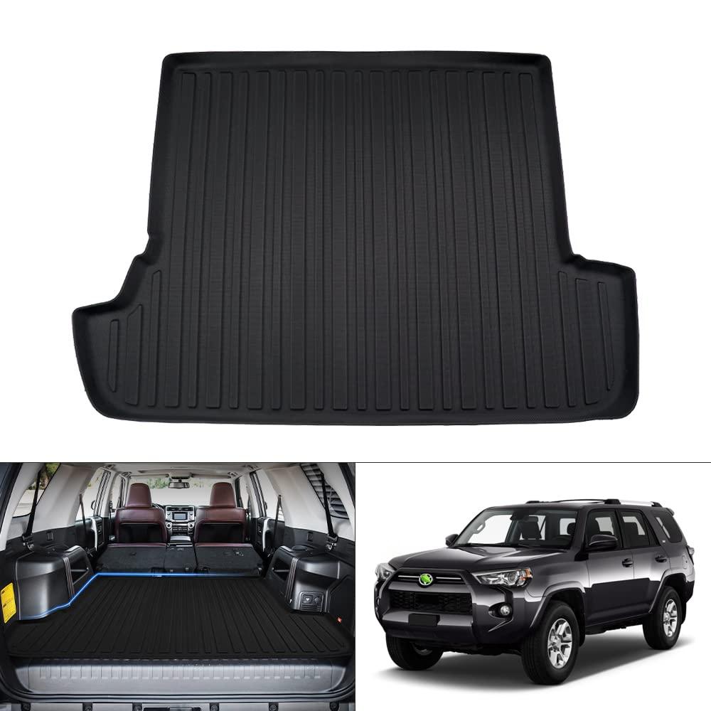 KUST Trunk Cargo Mat for Toyota 4Runner 2010-2024 (7 Seater Only) TPE Rubber Cargo Liner All Weather Rear Cover 4Runner Accessories High Edge