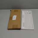 6-Pack Long Glass Straws for Stanley 40 oz 30 oz Tumbler, Cute Flower Glass Straws with Charms, Reusable Straws with Cleaning Brush, Stanley Straw Replacement