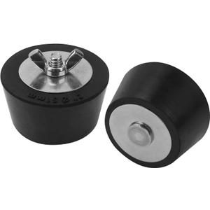 2 x Swimming Pool Winterizing Plugs 2" for Pool Drain with SS Screw, Stainless Steel Bolts, Rubber Pool Plugs(2 PCS)