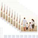 12x12 Picture Tiles | Mix Tiles Stick on Wall | Photo Peel and Stick Frames as Gallery Wall Set (White - 9 Pcs)