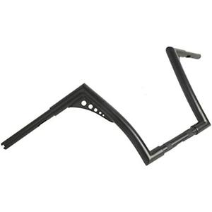 XFMT Motorcycle Handlebars 1 1/4" Ape Hangers 12" Rise Batwing Handle Bar For Harley Davidson Softail FLST FXST Sportster XL Dyna, Black