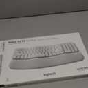 Logitech Wave Keys for Mac, Wireless Ergonomic Keyboard with Cushioned Palm Rest, Comfortable Natural Typing, Bluetooth Keyboard, Easy-Switch, Optimized for Mac, Apple, iPad - Off White