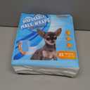 Male Dog Wrap, Disposable Dog Diapers, 40 Count, XS (Waist 10.6-16.6), Wetness Indicator, Ultra Protection, Leak Proof, Super Absorbent, Soft