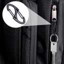 8 x HINZIC 12Pcs Zipper Clip Anti Theft Deterrent, Black Dual Opening Safety Zipper Pull Replacement, Keep The Zip Closed for Backpacks Traveling Camping Suitcases