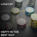 1000 Piece Poker Chip Set with 11.5g Heavyweight Composite Chips and Aluminum Case for Texas Holdem Blackjack Gambling Tournaments Includes Denominations Playing Cards and Dealer Buttons