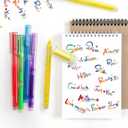 2 x Pastel Highlighters - 12 Pack Multi Colored, Fast-Dry Bible Journaling Markers, Non-Bleed Pastel Highlighters for School, Office & Study Supplies