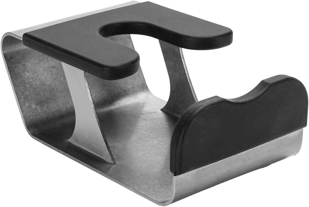 DIBTSA Espresso Tamping Station, Portafilter Holder Stand Universal for 51mm, 54mm and 58mm Portafilter, Espresso Accessories, Stainless Steel, Silver