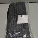 Wireless Keyboard, 2.4G Full-Sized Ergonomic Wireless Computer Keyboard with Wrist Rest for Windows, Mac OS Laptop/PC/Desktop/Notebook(Black)