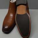 Bruno Marc Men's Chelsea Boots Zip Ankle Dress Boot (11, Brown)