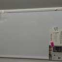 U Brands Farmhouse Board, Dry Erase White Board with White Frame, Office Supplies, Includes Magnets, 20 x 30 (2993U00-04)