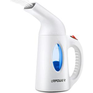 URPOWER Steamer for Clothes Steamer, Portable Handheld Garment Fabric Steamer Fast Heat-up Powerful Clothes Steamer with High Capacity for Home and Travel - Not for Abroad (01-130ml, White)