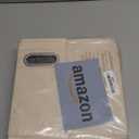 4 Packs Letter Size File Organizer, File Folders Organizer, Fabric Storage Box, Collapsible Paper Organizer with Metal Handle, Smooth PVC Rails, Only Box (Beige)