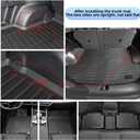 Custom Fit Car Floor Mats for 2026 Kia Sportage Accessories, 2025 & 2023-2024 Gasoline Models, All-Weather TPE Floor Liners + Cargo Mat Full Set (Non-Hybrid/Phev), Black Interior Protectors