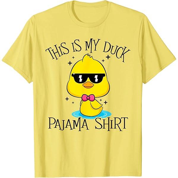 This is My Duck Pajama Fun Duck Halloween Costume Girl Women TShirt, S