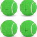 2 x LITIAN 4 Pack Pre-Cut Tennis Balls for Walkers  Heavy Duty Glide Balls with Felt Pads for Walkers & Furniture Legs, Floor Protection, Tennis-Themed Party Decor (Green)