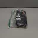 Tech Bag Organizer - Small Electronics Organizer Pouch for Travel - Premium Travel Case with Leather Accents - Mesh Pocket for Cables, Cords and Chargers (Black)