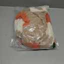 ECOWISH Women's Cropped Cardigan Sweaters 2025 Fall Striped Color Block Long Sleeve Button Up Knit Sweater Y2k Coats (Orange)