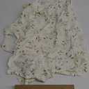 Blissful Diary Muslin Nursing Cover for Breastfeeding, Breathable Breastfeeding Cover up with Arch Neckline for Women, Nursing Apron (Botanical Leaf)