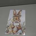 Easter Rabbit Vintage Tin Sign Bunny Decor Metal Sign For Home Bedroom Living Room Wall Plaque 8x12Inch (20X30cm(12*8in))