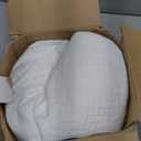5 STARS UNITED Knee Pillow for Back Sleeping  Half Moon Bolster Pillow for Legs, Under Knee Pillow for Sleeping on Back, Memory Foam Leg Pillow for Back Pain, White (Standard)