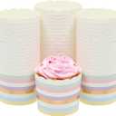 50-Pack Pastel Cupcake Liners - Large Paper Baking Cups for Birthdays, Home Baking, Bake Sales, Bridal Showers (2.2 In)