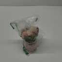 Fake Hydrangeas with Pot, Mini Hydrangea Artificial Flowers Artificial Plant in Ceramic Vase for Office Desktop Decorations (Pink)