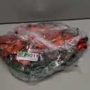 Hmlinktt 3-Piece Outdoor Lighted Christmas Wreath, 61"L Christmas Wreaths with 3 Red Bow & 300 LED Lights, Christmas Wreaths for Front Door with Hook, Wreath Decorations for Home Yard, Green, Set of 2