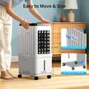 Portable Air Conditioners,Portable AC Unit with Removable 2.6 Gal Water Tank,Evaporative Air Cooler Windowless with Cool,Dehumidifier,Fan Modes&Sleep,Fast Cooling Portable AC for Bedroom Home Office