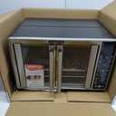 Gourmia French Door Air Fryer  25 Qt Large Capacity Convection Oven, Fryfroce 360, Digital Display with 17 Cooking Presets, Bake, Toast, Roast, Dehydrate, Fits 12 Pizza (Stainless Steel)