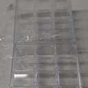 YOUEON 2 Pack Mini Desk Organizer with 12 Removable Drawers, Clear Plastic Desktop Drawer Organizer, Desk Craft Storage Box for DIY Crafts, Art Supply, Office, Cosmetic, Jewelry