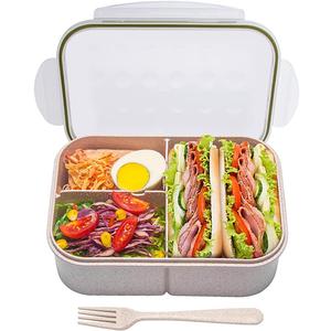 MISS BIG Bento Box,Bento Box Adult,Lunch Box,Leak Proof Lunch Containers,No BPAs and No Chemical Dyes Bento Lunch Box,Dishwasher and Microwave Safe Lunch Containers for Adults(1900ml White)