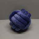 Decorative Throw Knot Pillow Ball for Home Chair Sofa Couch Bed Aesthetic Round Velvet Knotted Pillow Cushion (Royal Blue, 11 inches)