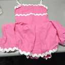 Shy Velvet 2025 Women's Summer Mini Dress Casual Linen Dress Cocktail Dresses for Women Sundresses with RIC Rac Trim Size S