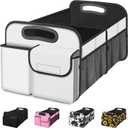 Femuar Car Trunk Organizer, Car Storage Organizer with Large Capacity Waterproof Collapsible Trunk Organizer for Car Suv/Jeep/Sedan (Beige, Standard)