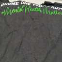 Mental Health Awareness Support Squad Gnome Green Ribbon T-Shirt, Size Large