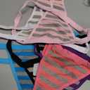 Closecret Cotton G-string, Women Panties Simple Thongs Lightweight Multi-Pack G-string&T-back size S-m