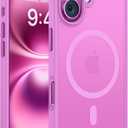 Miracase Magnetic Series for iPhone 16 Case [Compatible with MagSafe] Military-Grade Protection, Anti-Fingerprint, Slim Phone Case for iPhone 16 6.1 inch - Lilac Pink