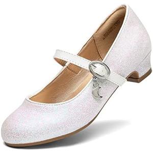 DREAM PAIRS Girls Mary Jane Low Heel Princess Flower Wedding Party Pump Dress Shoes 13