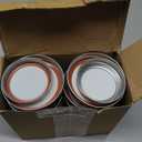 72 Pcs/36 Sets Wide Mouth Canning Lids with Rings Fits Ball, Kerr & More, Premium Mason Jar Lids with Rings for Regular Mouth Ball, Kerr Jars - Food Grade Material