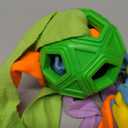 Dog Snuffle Ball-Interactive Puzzle Dog Toys Encourage Natural Foraging Skills Slow Feeder for Training and Stress Relief, Cloth Strip Hiding Food Chew Toys with Squeaky Carrot Toy for Any Size (Green)